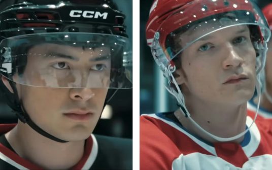 Shane Hollander (left) and Ilya Rozanov (right) are two rival hockey players who fall in love in “Heated Rivalry,” a show whose impact extends far beyond the screen. (prob need to work on this more…)
