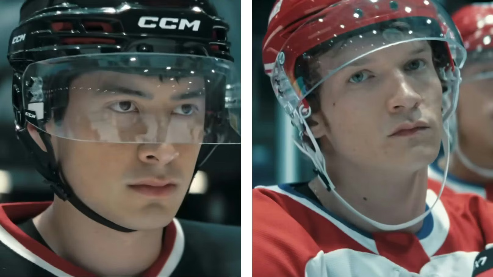 Shane Hollander (left) and Ilya Rozanov (right) are two rival hockey players who fall in love in “Heated Rivalry,” a show whose impact extends far beyond the screen. (prob need to work on this more…)