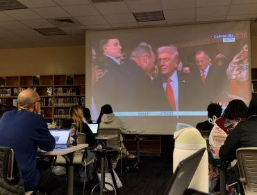 AP Government students attend State of the Union watch party