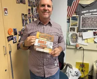 Social Studies teachers run marathons outside of running their class